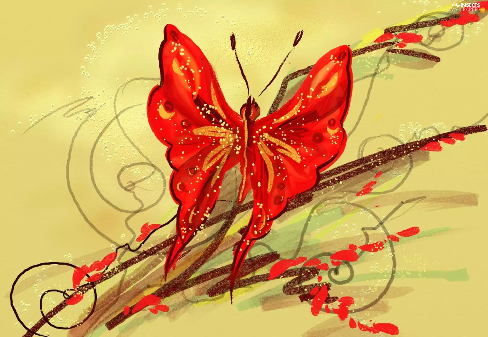 butterfly, abstraction