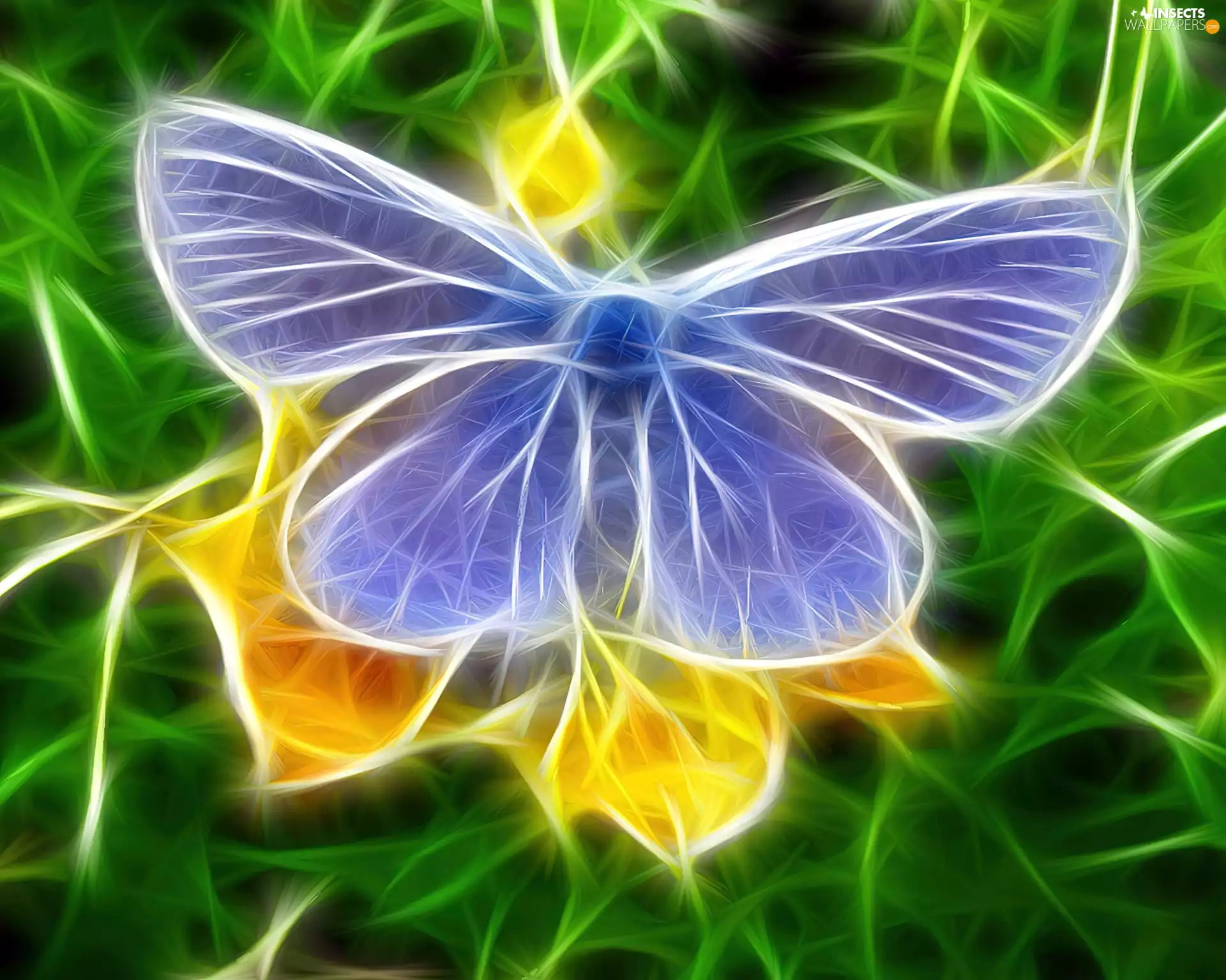 Fractalius, blue, Phengaris Butterfly