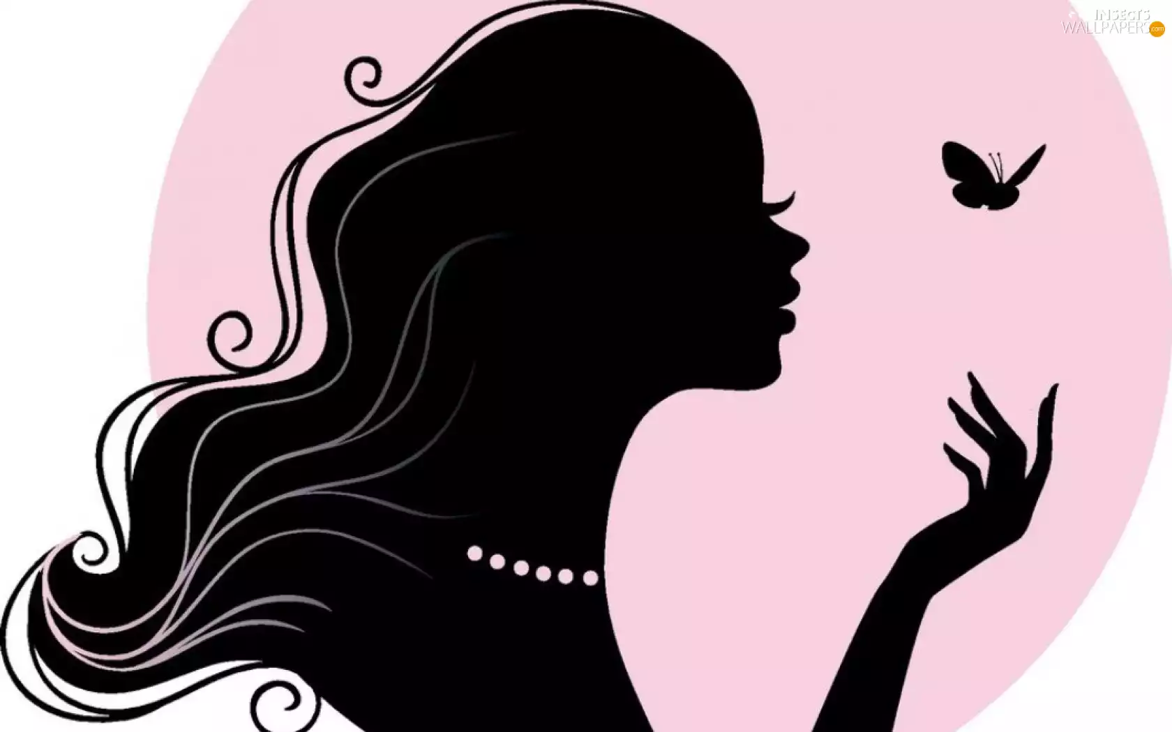 butterfly, graphics, Women