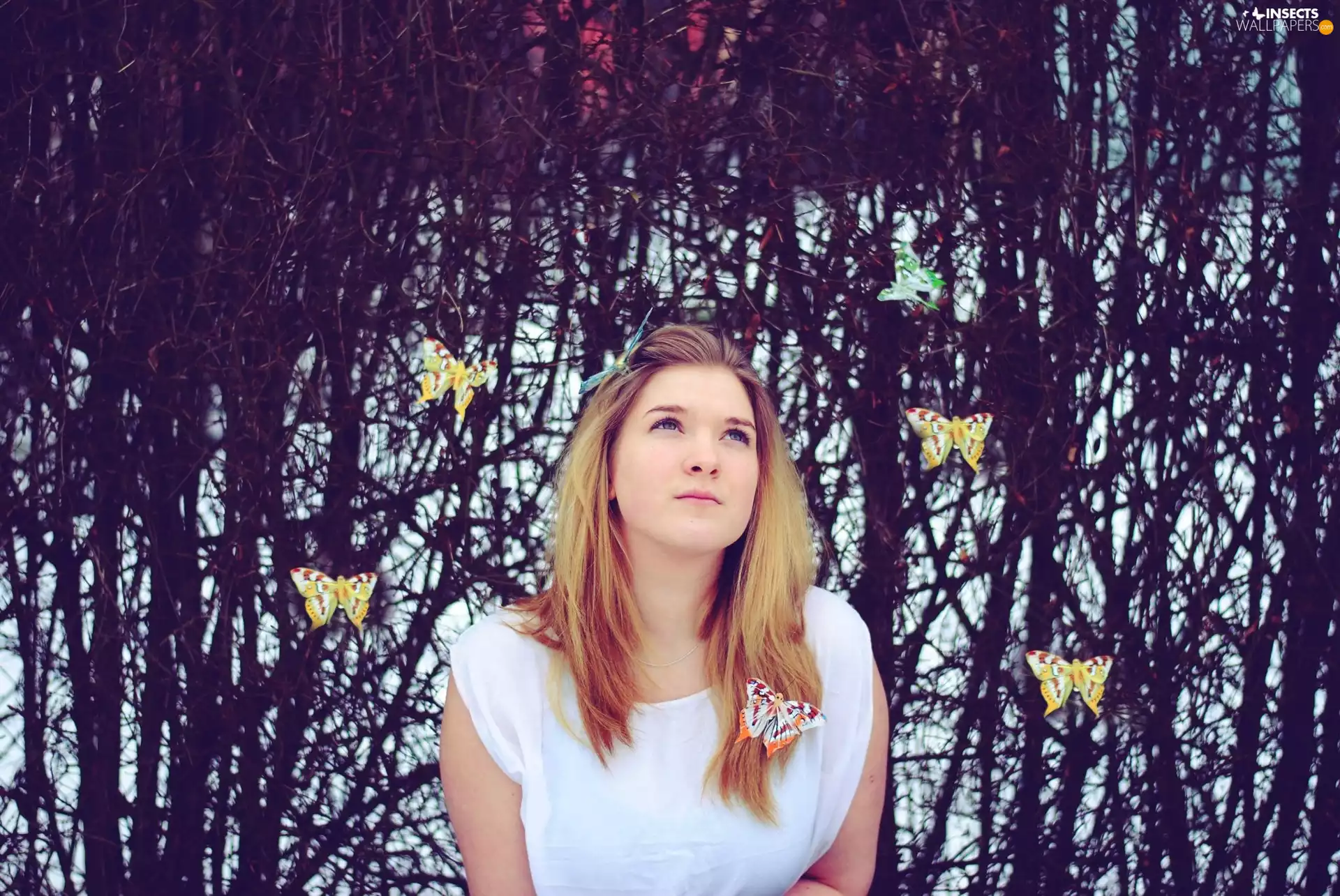 Flowers, Women, Blonde