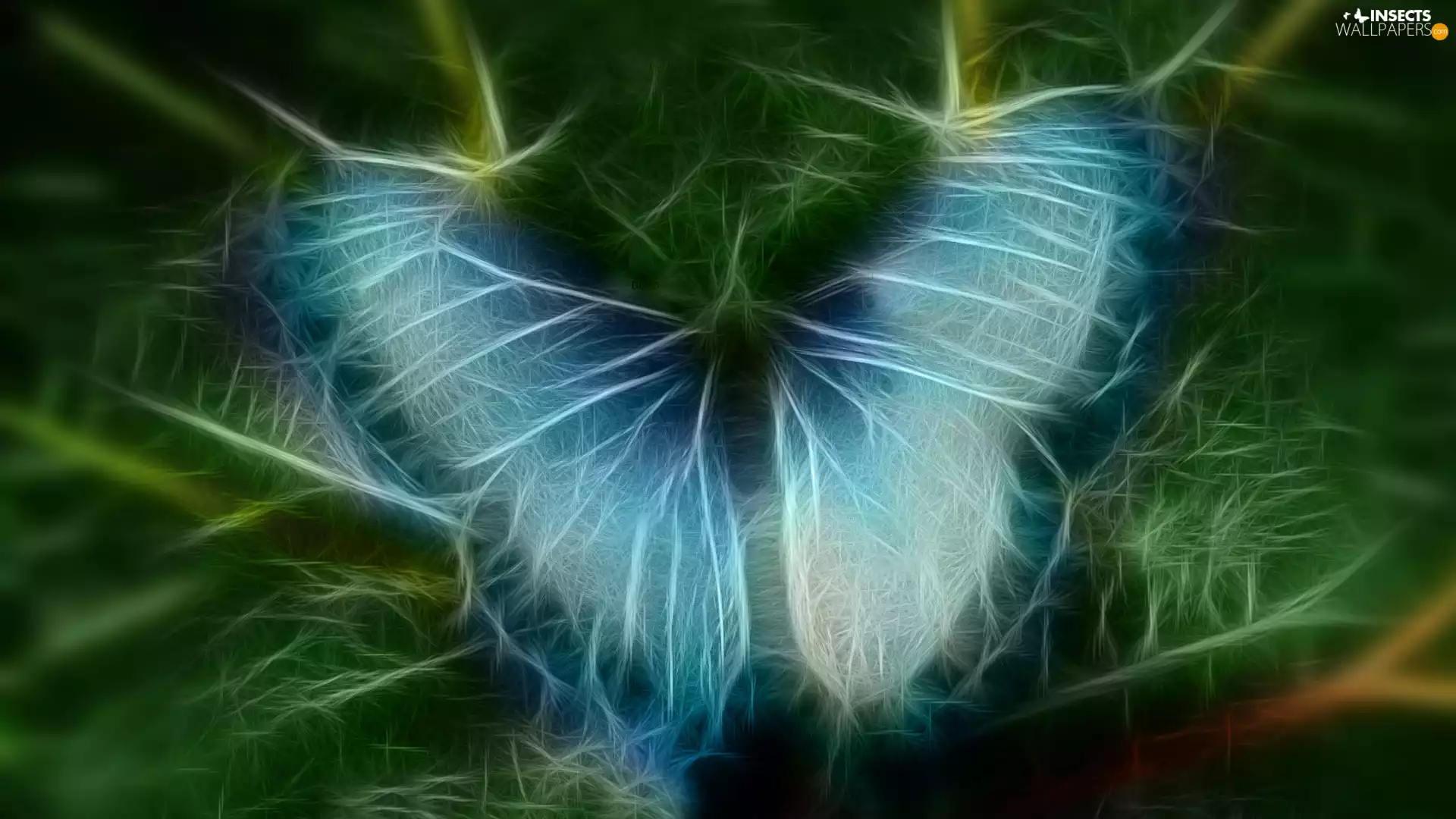 Fractalius, blue, butterfly