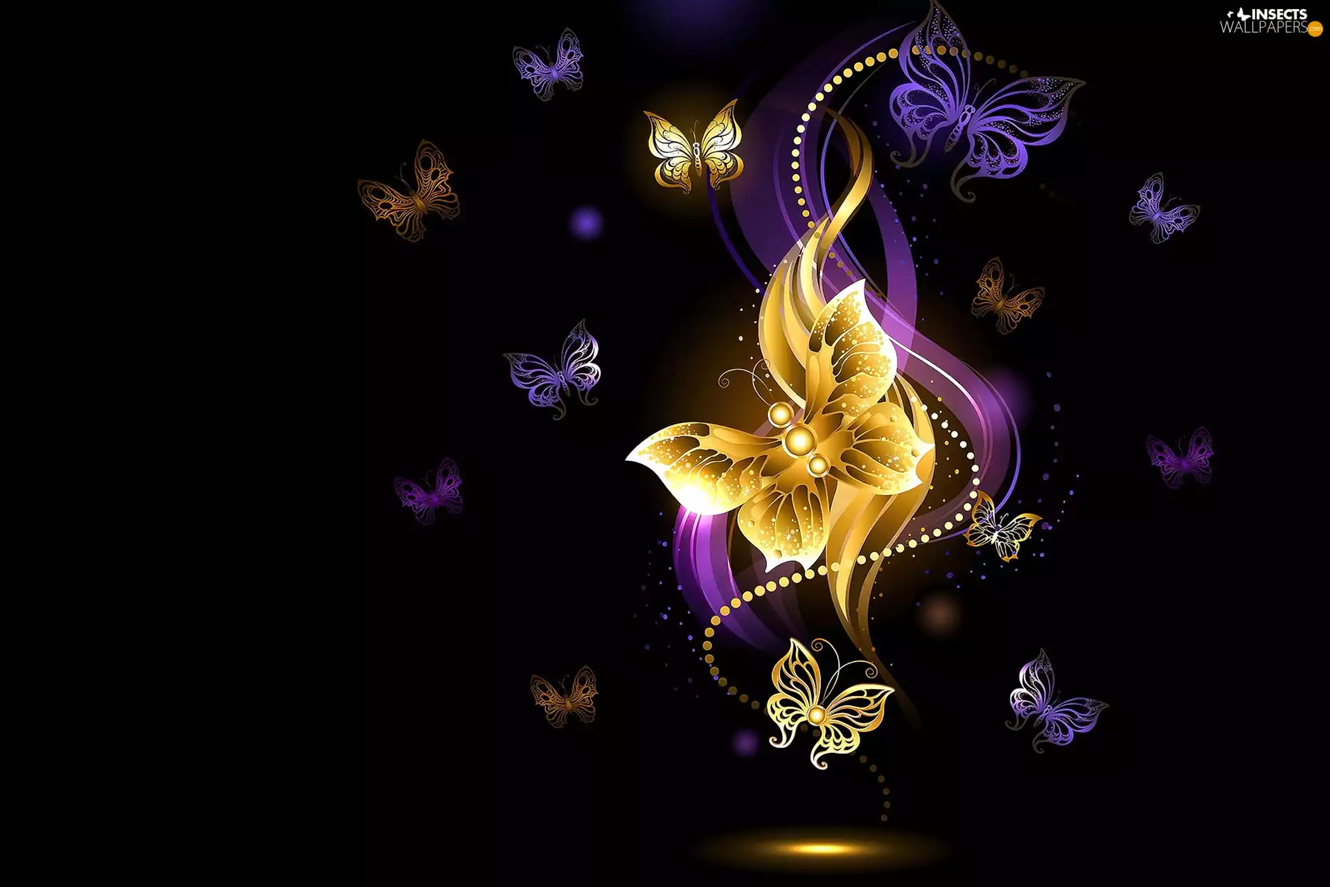 graphics, butterflies