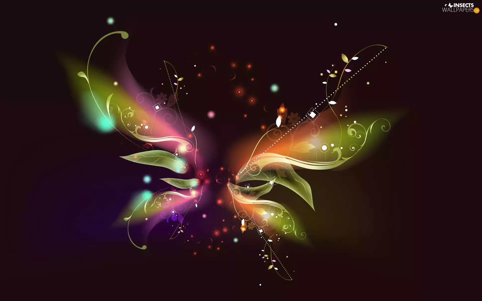 streak, light, abstraction, colors, butterfly